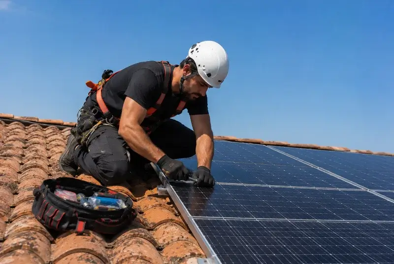 Maintenance et monitoring de panneaux solaires à Gennes-sur-Seiche